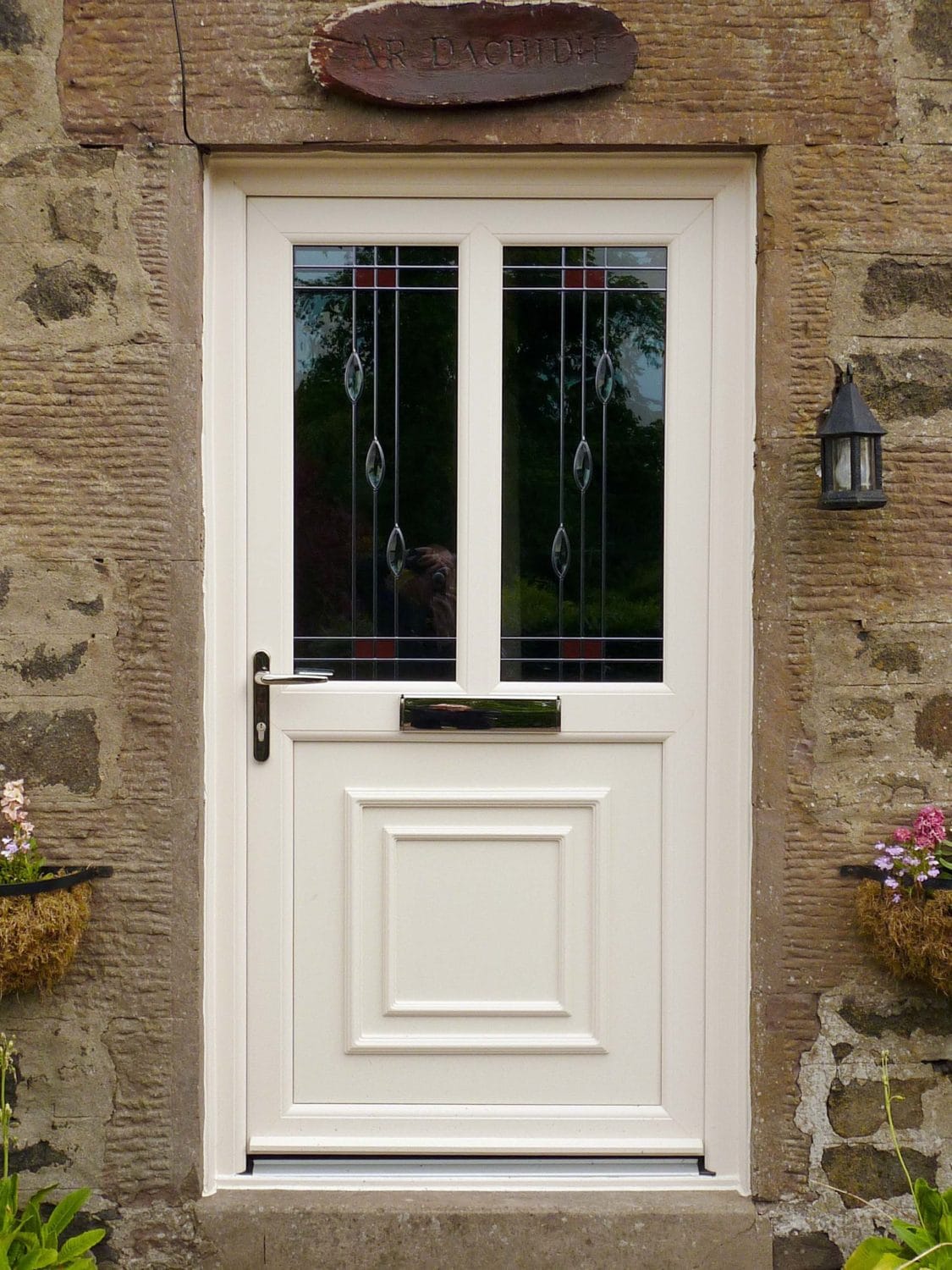 white upvc door fife