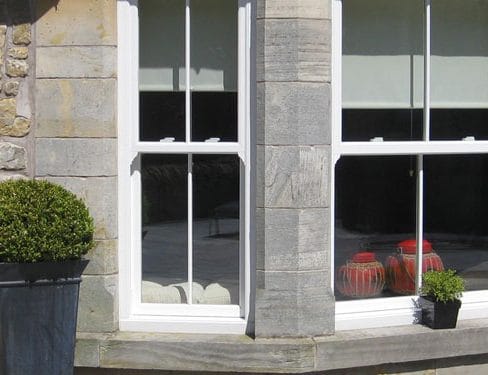 Windows that slide up and down South Queensferry