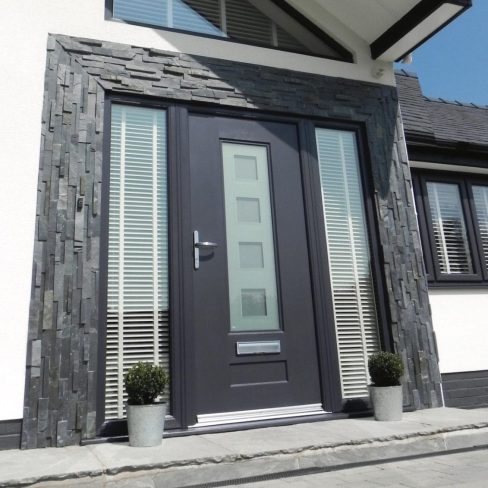 anhtracite grey front doors livingston