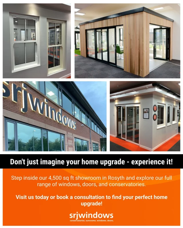 Don’t just imagine your home upgrade - experience it in the SRJ showroom. 🏠✨

Step inside our 4,500 sq ft showroom in Rosyth and explore our full range of windows, doors, and conservatories.

👀 Found an upgrade you love? See it, touch it, and feel it before you decide.

 If you have a question or want advice, our friendly experts are on hand to guide you every step of the way.

📍 Macintosh House Innova Campus
Viking Way, Dunfermline
KY11 2UU

Visit us today or book a consultation to find your perfect home upgrade!

https://www.srjwindows.com/double-glazing-showroom-fife/