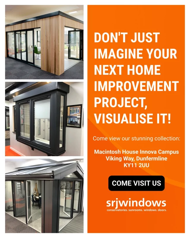 Don't just imagine your next home improvement project, visualise it at full scale inside our fantastic showroom! 👀Based in Dunfermline, you can view our stunning selection clearly and make an informed decision before you buy 💷Our expert team are also always on hand to offer you advice and competitive prices so drop us a visit today ✨We are located 📍
Macintosh House Innova Campus
Viking Way, Dunfermline
KY11 2UUWe can't wait to welcome you! 🤝https://www.srjwindows.com/double-glazing-showroom-fife/#showroom #dunfermline #advice #doubleglazing #srjwindows
